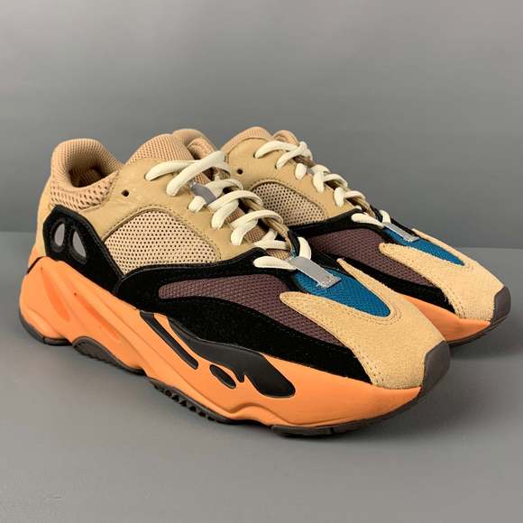 ADIDAS x YEEZY Boost 700 Beige Multi-Color Suede Wave Runner Sneakers - Picture 2 of 8